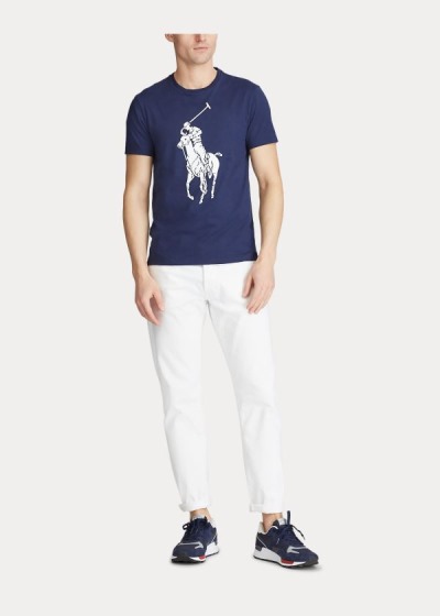 T Shirt Polo Ralph Lauren Custom Slim Fit Jersey Homem 06439-BCGT